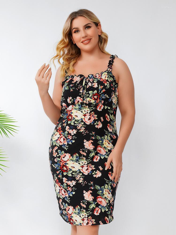 Plus Size Dresses Fashion Floral Print Slip Dress Sexy Slim Bag Hip Short Skirt Sleeveless Temperament Women's Clothing 2022 Summer Jona22, Black
Plus Size Dresses Fashion Floral Print Slip Dress Sexy Slim Bag Hip Short Skirt Sleeveless Temperament Women's Clothing 2022 Summer Jona22, Black