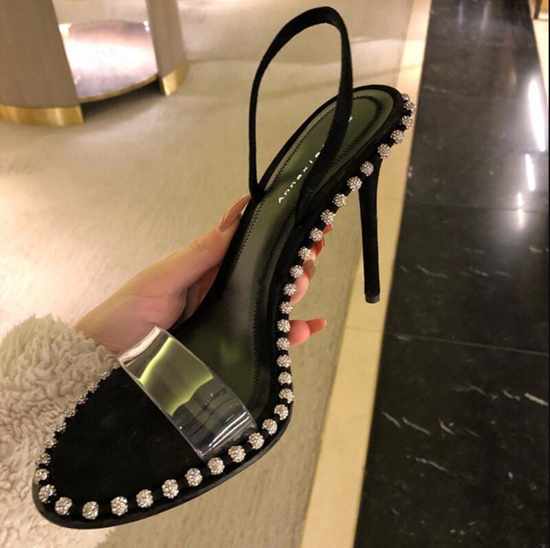 Fashion top agrade rhinestone real leather studded sling back sandals sandals nova high heels size 34 to 40 2022, Black
Fashion top agrade rhinestone real leather studded sling back sandals sandals nova high heels size 34 to 40 2022, Black