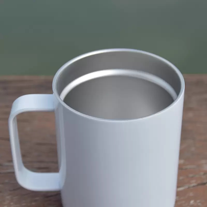 Local Warehouse 10oz Blank Sublimation Coffee Mug Cup with Handle white Subliamtion mug Stainless Steel Travel Tumblers with lids Z11