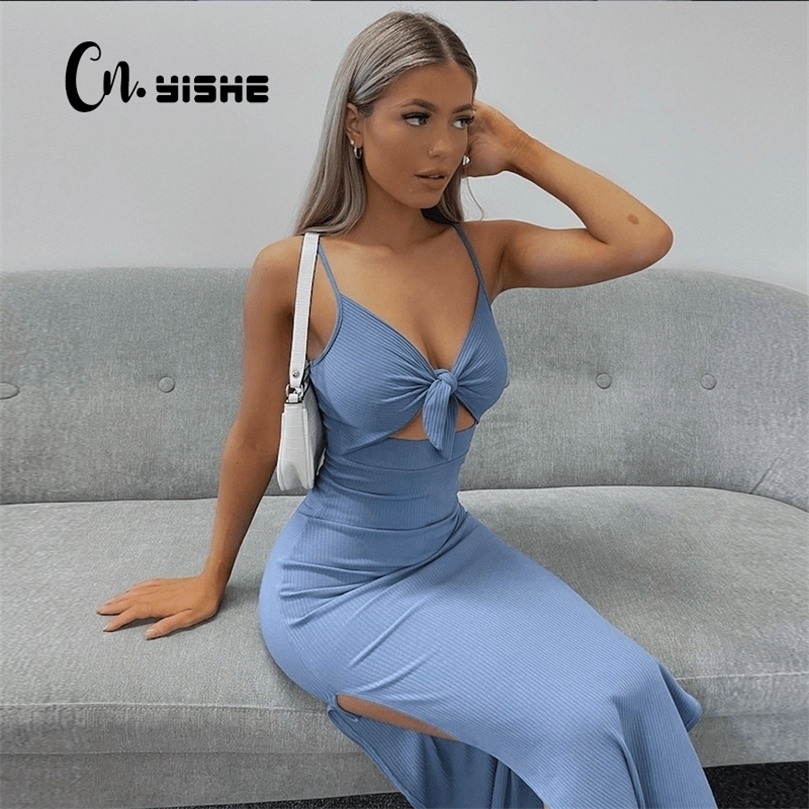 CNYISHE Sexy Backless Long Dress Fashion Women Bandage Cut Out Split Bodycon Ladies Party Club Maxi es Vestidos 220402, Blue
CNYISHE Sexy Backless Long Dress Fashion Women Bandage Cut Out Split Bodycon Ladies Party Club Maxi es Vestidos 220402, Blue