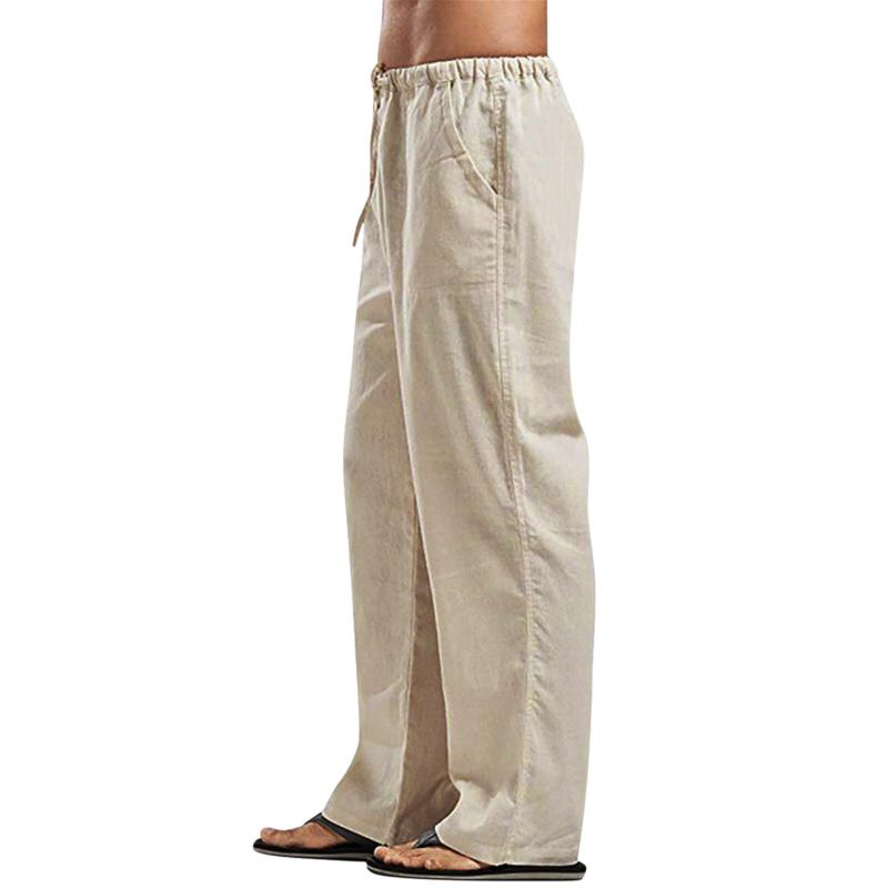 Men's Pants Men Casual Slim Fit Training Male Solid Loose Pant Trousers Fashion Cotton Linen Long Trouser ElegantMen's, Black
Men's Pants Men Casual Slim Fit Training Male Solid Loose Pant Trousers Fashion Cotton Linen Long Trouser ElegantMen's, Black