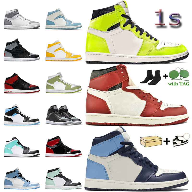 Top Quality Jumpman 1 1s Basketball Shoes For Women Mens Visionaire Chicago Reimagined Patent Bred Text Green Python University Blue Trainers Sneakers Size 36-47, 11 surfaces 36-46
Top Quality Jumpman 1 1s Basketball Shoes For Women Mens Visionaire Chicago Reimagined Patent Bred Text Green Python University Blue Trainers Sneakers Size 36-47, 11 surfaces 36-46