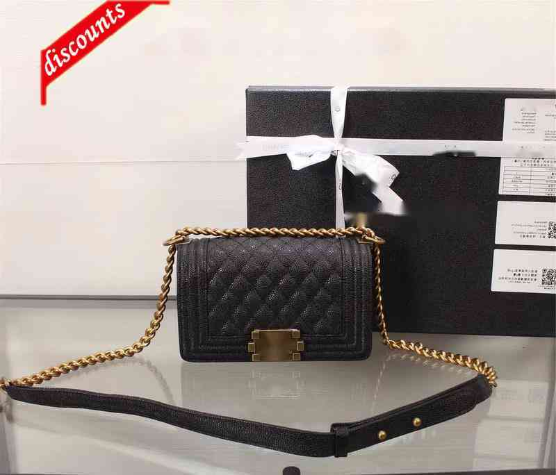 Woman's Design 67083 Luxury Brand Letter Plaid Shoulder Chain Cc Bag Caviar Leather Mini Handbag Vintage Messenger Bags Real Leather Le Boy
Woman's Design 67083 Luxury Brand Letter Plaid Shoulder Chain Cc Bag Caviar Leather Mini Handbag Vintage Messenger Bags Real Leather Le Boy
