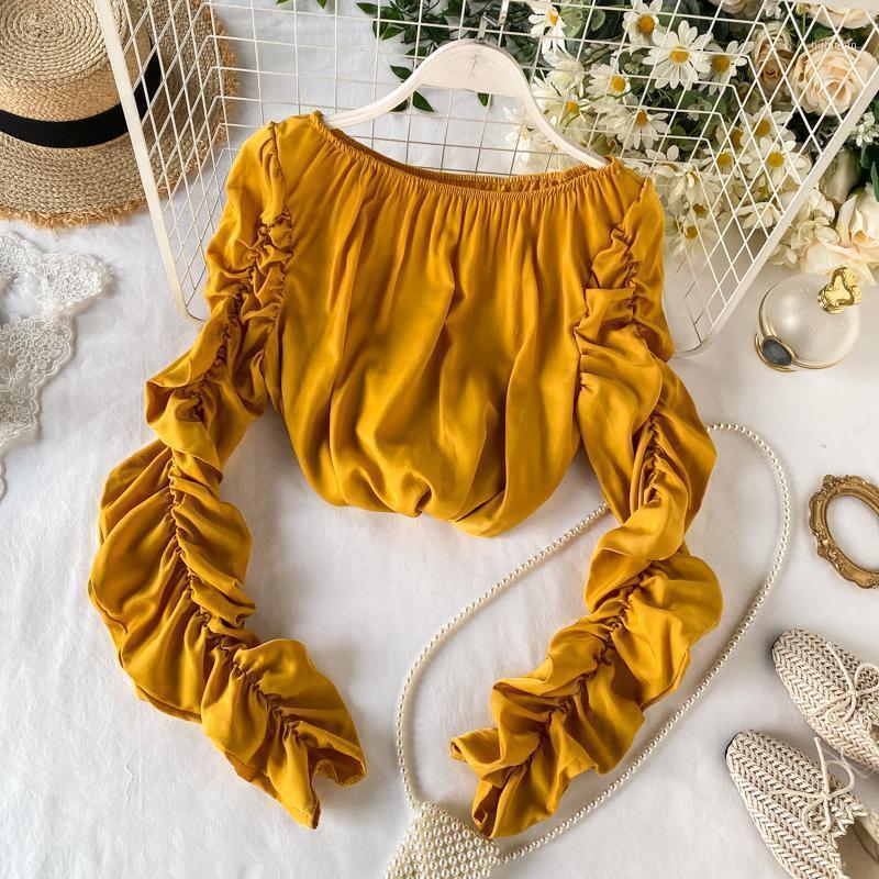 Women's Blouses & Shirts High Quality 2022 Spring Autumn Korea Fashion Sexy Slash Neck Blouse Lady Long Sleeve Shirt Off Shoulder Top G978
Women's Blouses & Shirts High Quality 2022 Spring Autumn Korea Fashion Sexy Slash Neck Blouse Lady Long Sleeve Shirt Off Shoulder Top G978
