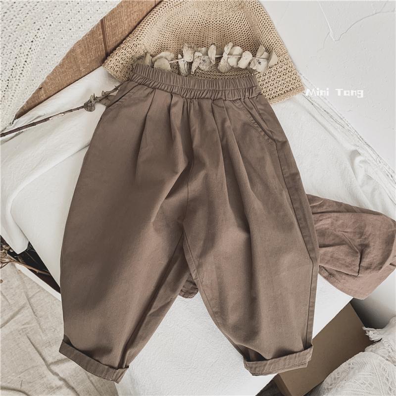Korean children's casual pants Unisex boys and girls loose cotton spring and autumn P5711 220512