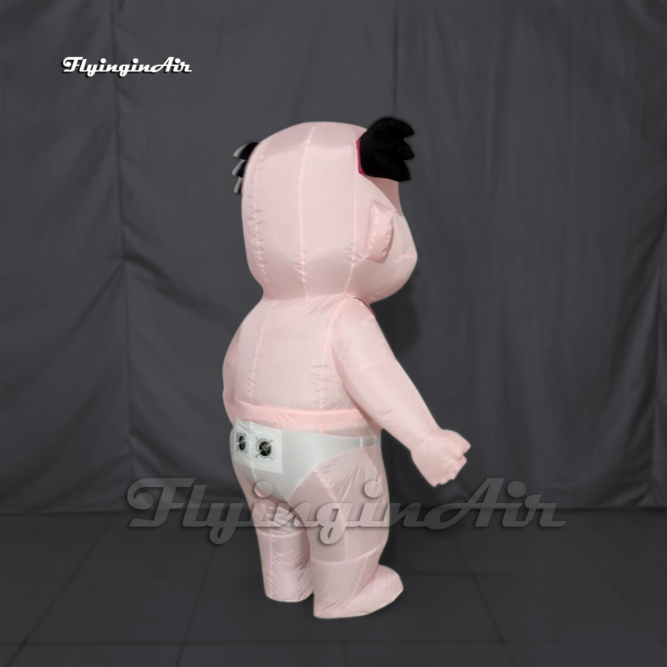 Customized Walking Inflatable Doll Costume Advertising Infant Model Adult Wearable Blow Up Baby Suit For Event
