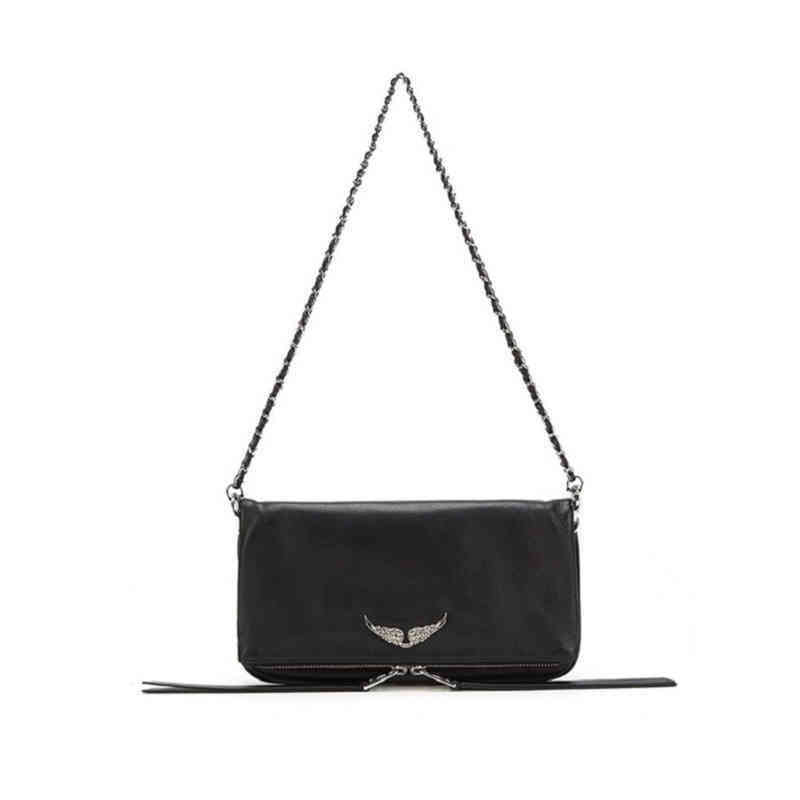 New Women Bags Women's Messenger Bag Zadig Real Voltaire Bag 2 Chains Leather Handbag Cowhide Crossbody Bag And Handbag 210729, Black
New Women Bags Women's Messenger Bag Zadig Real Voltaire Bag 2 Chains Leather Handbag Cowhide Crossbody Bag And Handbag 210729, Black