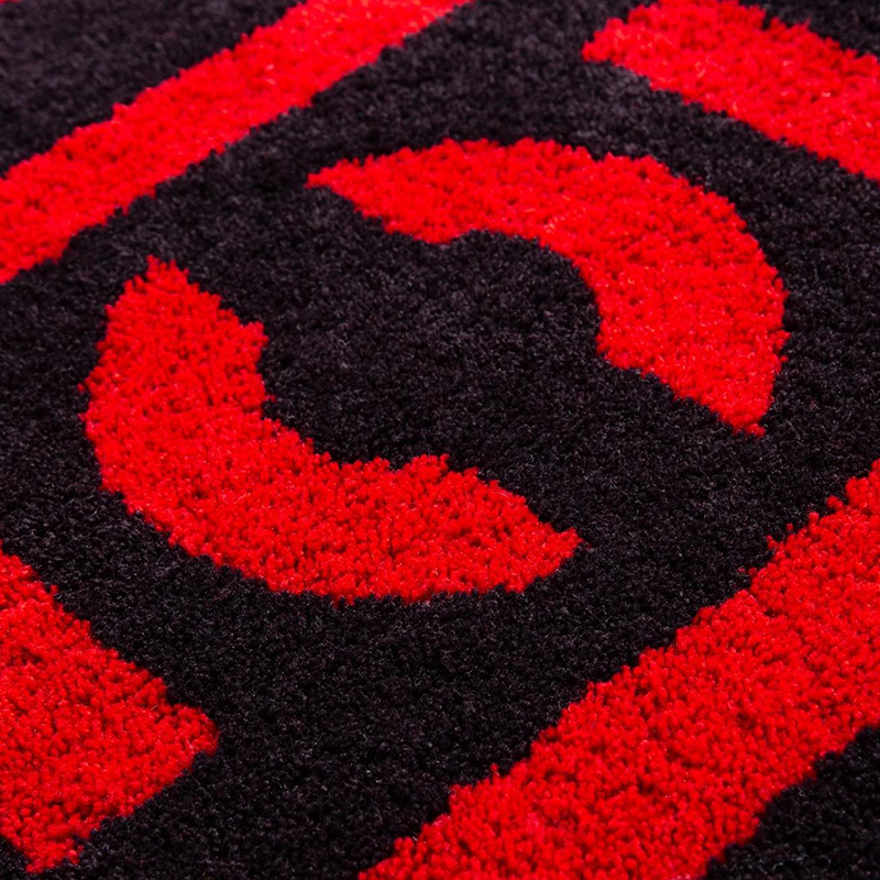 Home Furnishings Artistic Carpet Clot Logo Classic Red Rug Limited Edition Parlor Bedroom Playroom Hypebeast Collection Handtufted Trending Floor Mat 