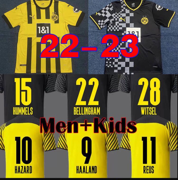HAALAND soccer jerseys 22 23 YEYNA 2022 2023 Dortmund BVB football shirt REUS NEONGELB BELLINGHAM HUMMELS BRANDT men + kids kit maillot de foot 2021 2022 2023, Away kids
HAALAND soccer jerseys 22 23 YEYNA 2022 2023 Dortmund BVB football shirt REUS NEONGELB BELLINGHAM HUMMELS BRANDT men + kids kit maillot de foot 2021 2022 2023, Away kids