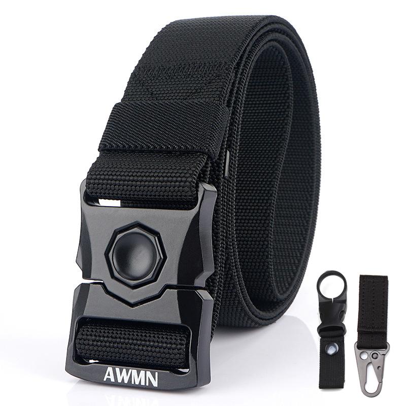 Belts Stretch Tactical Belt Unisex Alloy Buckle Outdoor Real Nylon Combat Fashion Casual Knitting HE12Belts, Black
Belts Stretch Tactical Belt Unisex Alloy Buckle Outdoor Real Nylon Combat Fashion Casual Knitting HE12Belts, Black