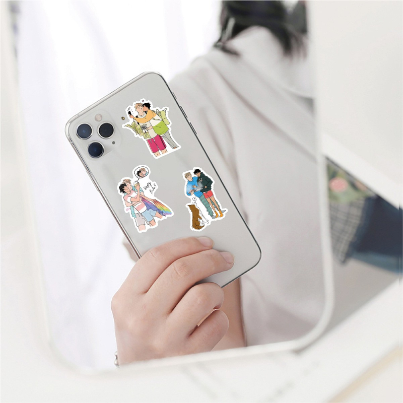 50pcs Heartstopper stickers graffiti Stickers for DIY Luggage Laptop Skateboard Motorcycle Bicycle Decals Wholesale