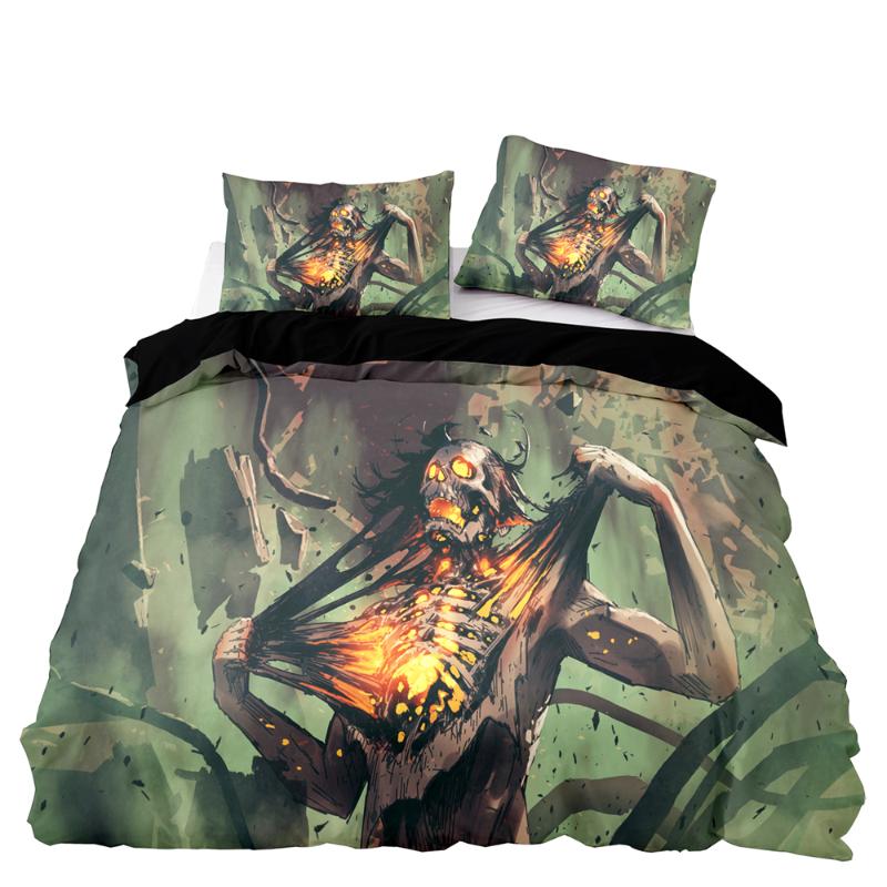 Bedding Sets Quality Soft Set Burning Zombie Pattern Duvet Cover 220x240 With Pillowcase For Double Queen King Size Home Textile, D-b-60
Bedding Sets Quality Soft Set Burning Zombie Pattern Duvet Cover 220x240 With Pillowcase For Double Queen King Size Home Textile, D-b-60