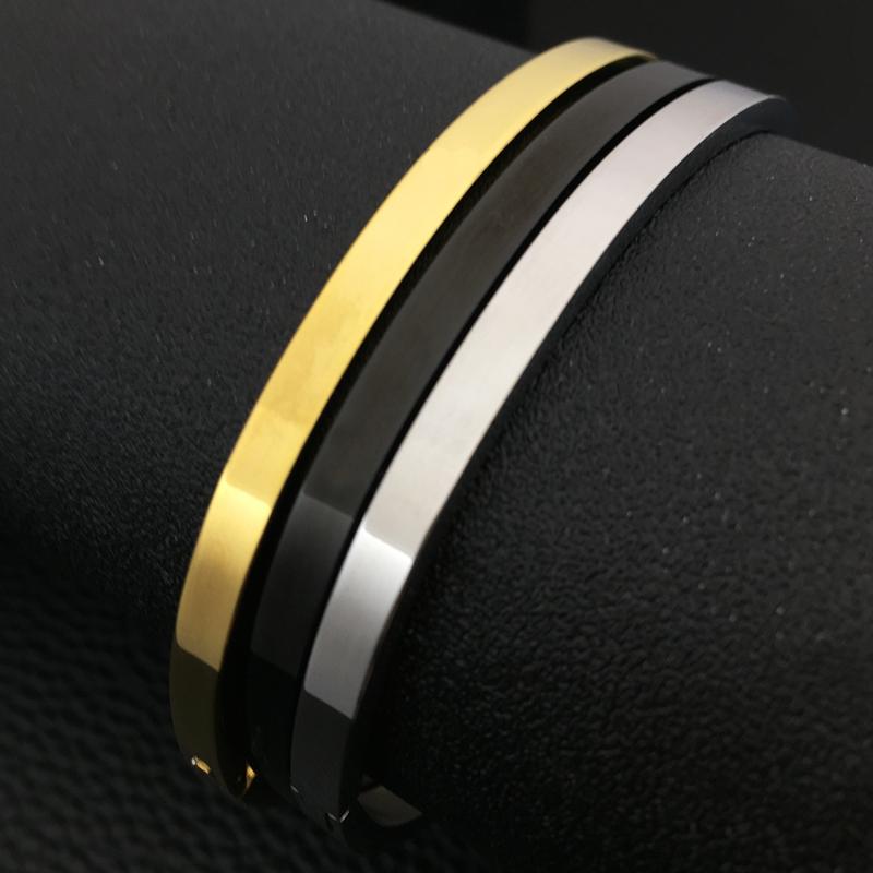 Bangle Classic Cuff Glossy Simple 4MM Stainless Steel Gold Black Color Bracelet For Men Women Fashiopn Jewelry Gift YP8952Bangle
Bangle Classic Cuff Glossy Simple 4MM Stainless Steel Gold Black Color Bracelet For Men Women Fashiopn Jewelry Gift YP8952Bangle