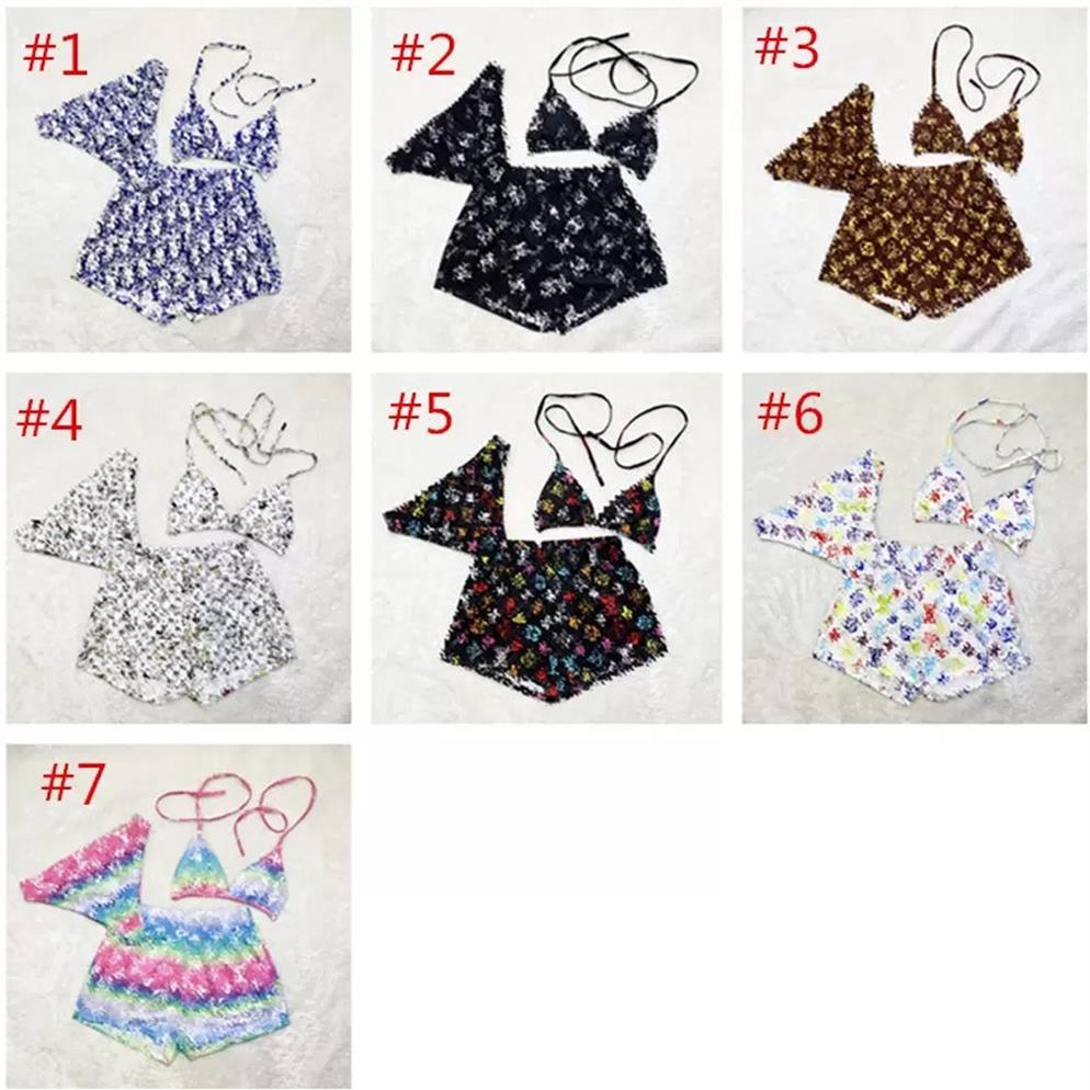 3pcs Set Women Swimwear Letter Designer Bikini Suit Classic Print Lace-up Bra Crop Top Briefs Shorts Swimsuit Ladies Beachwear264p
3pcs Set Women Swimwear Letter Designer Bikini Suit Classic Print Lace-up Bra Crop Top Briefs Shorts Swimsuit Ladies Beachwear264p