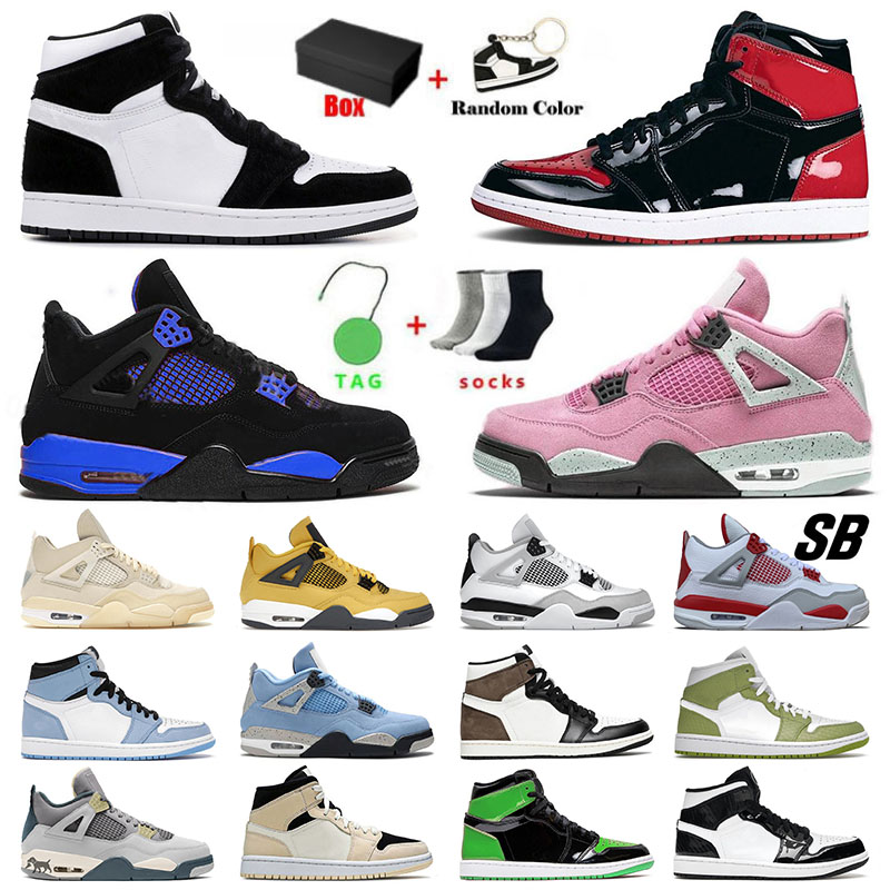 Jumpman 1 4 Mens Womens Designer Basketball Shoes Sb Bred 4s IV Blue Thunder Patent Leather Bred Mid Dutch Green Sneakers Trainers, 36-46 high og dark mocha
Jumpman 1 4 Mens Womens Designer Basketball Shoes Sb Bred 4s IV Blue Thunder Patent Leather Bred Mid Dutch Green Sneakers Trainers, 36-46 high og dark mocha