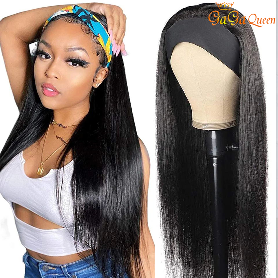 150% Density Headband Wig Brazilian Straight Human Hair Pre-Attached Scarf Machine Made Wigs For Women, Natural color
150% Density Headband Wig Brazilian Straight Human Hair Pre-Attached Scarf Machine Made Wigs For Women, Natural color