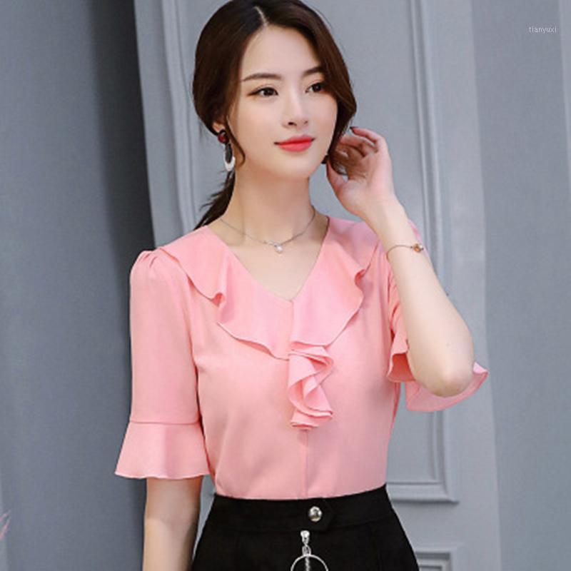 Women' Blouses & Shirts 2022 Summer Women High Quatily Chiffon Blouse Ladies Slim Fit Autumn Female Leisure Solid Color Short Tops LT179, White
Women' Blouses & Shirts 2022 Summer Women High Quatily Chiffon Blouse Ladies Slim Fit Autumn Female Leisure Solid Color Short Tops LT179, White