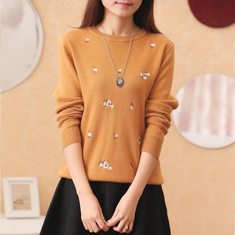 Women' Sweaters Slim Warm Sweater Bottoming Shirt Spring Autumn Women Solid Long Sleeve O Neck Print Knitted Pullover 7 Colors Cotton TopsW, Green
Women' Sweaters Slim Warm Sweater Bottoming Shirt Spring Autumn Women Solid Long Sleeve O Neck Print Knitted Pullover 7 Colors Cotton TopsW, Green