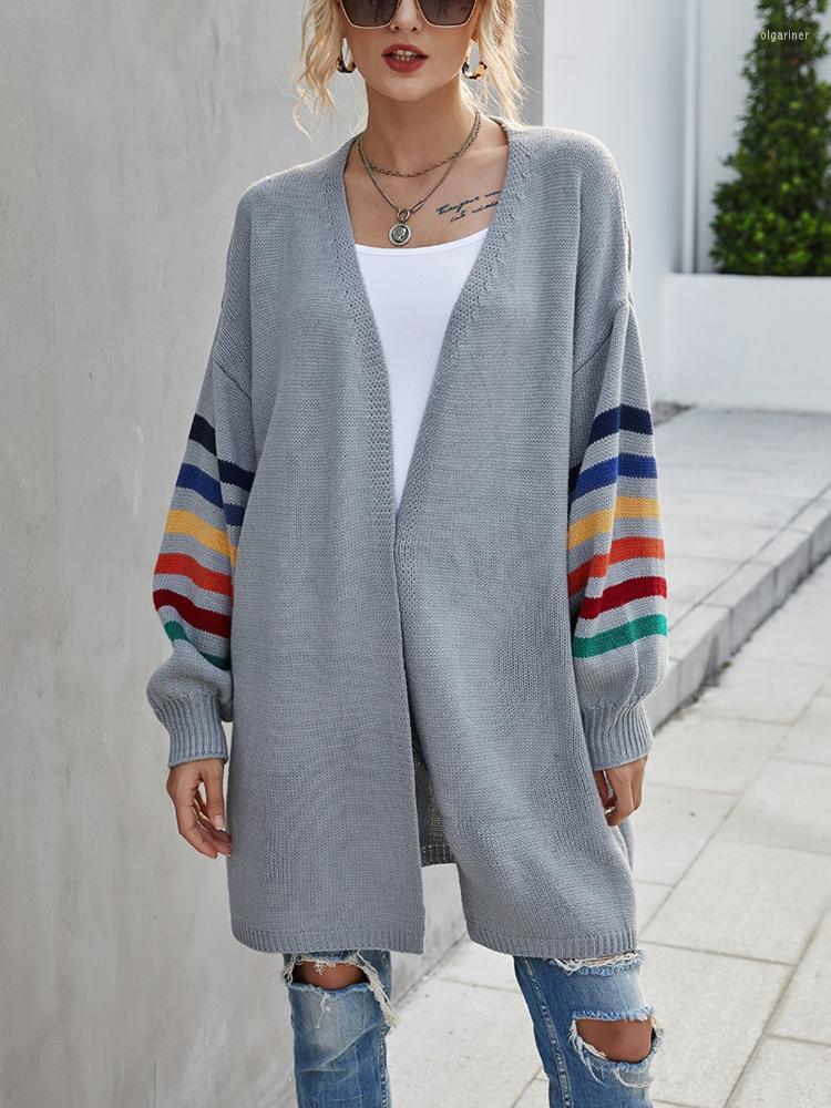 Women' Knits & Tees Autumn Mid Long Women Sweater Cardigan Stripe Panelled Sleeve Knit Jacket V Neck Open Stitch CoatWomen' Olga22, Black
Women' Knits & Tees Autumn Mid Long Women Sweater Cardigan Stripe Panelled Sleeve Knit Jacket V Neck Open Stitch CoatWomen' Olga22, Black