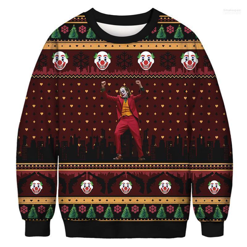 Men's Sweaters Clown Ugly Christmas Sweater Men Women Holiday Crewneck Sweatshirt Pullover Autumn Winter Xmas Jumpers Tops Time22, Bft116
Men's Sweaters Clown Ugly Christmas Sweater Men Women Holiday Crewneck Sweatshirt Pullover Autumn Winter Xmas Jumpers Tops Time22, Bft116