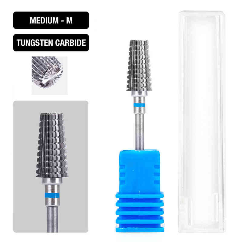 Nail Gel Toy Dmoley Cone Carbide Tungsten Drill Bit Manicure for Milling Cutter Files Buffer Art Equipment Accessory 0328