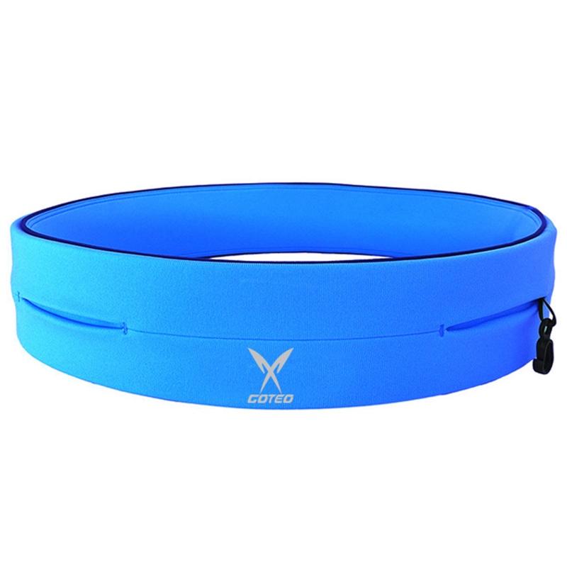 Outdoor Bags Running Belt For Mobile Phone, Waterproof Adjustable Bag With Zipper, Waist Pack Fitness Activities, Purple