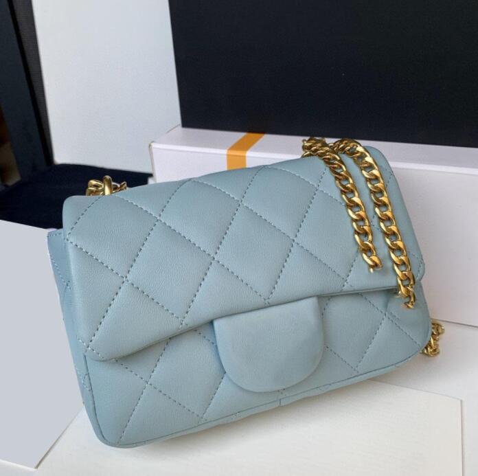 TZ Women's Enamel Classic Mini Flap Square Bags Lambeskin Genuine Leather Quilted Lucky Charms Gold Metal Chain Crossbody Shoulder Luxuryy Designer Handbags 18CM, Shipping
TZ Women's Enamel Classic Mini Flap Square Bags Lambeskin Genuine Leather Quilted Lucky Charms Gold Metal Chain Crossbody Shoulder Luxuryy Designer Handbags 18CM, Shipping