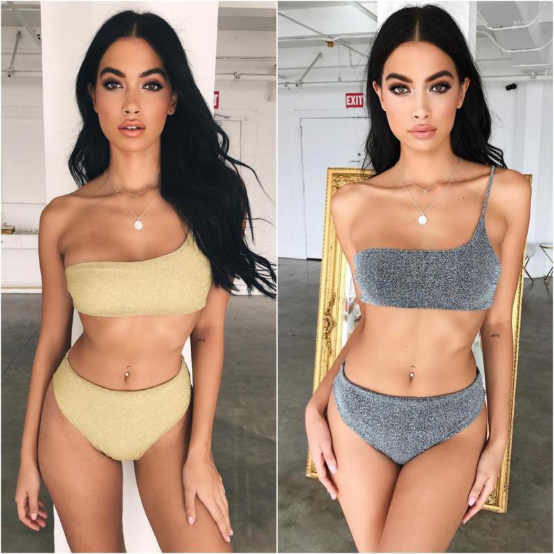Bikinis Set Women Swimwear Two-pieces Bikini Shiny Sparkling High Waist Female Swimsuit
Bikinis Set Women Swimwear Two-pieces Bikini Shiny Sparkling High Waist Female Swimsuit