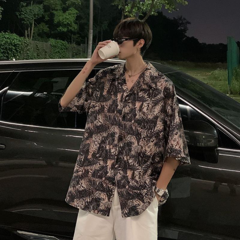 Men's Casual Shirts Summer Short Sleeve Men Fashion Printed Mens Japanese Streetwear Loose Ice Silk Hawaiian ShirtsMen's, Brown
Men's Casual Shirts Summer Short Sleeve Men Fashion Printed Mens Japanese Streetwear Loose Ice Silk Hawaiian ShirtsMen's, Brown