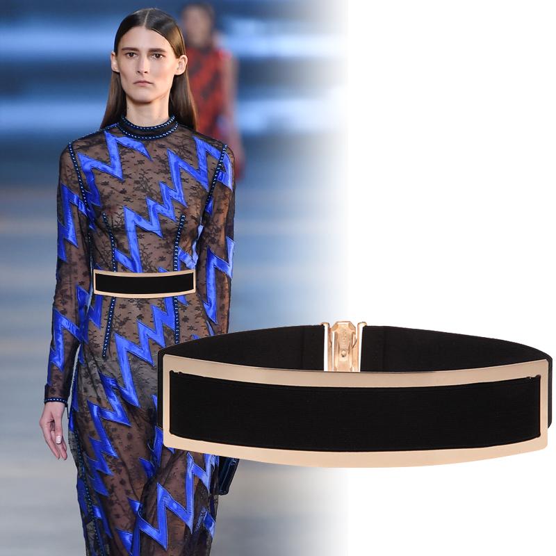 Belts For Woman Gold Silver Brand Belt Classy Elastic Ceinture Femme Waistband Ladies Apparel Accessory Cinturones Para Mujer, Black
Belts For Woman Gold Silver Brand Belt Classy Elastic Ceinture Femme Waistband Ladies Apparel Accessory Cinturones Para Mujer, Black