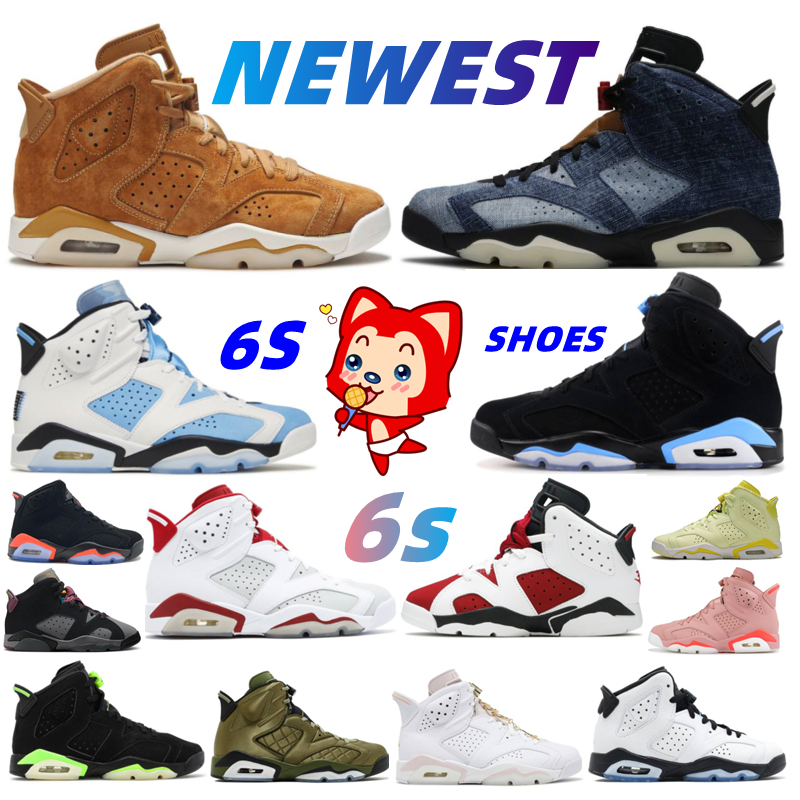 2022 The newest 6 6s basketball shoes Mint Foam cactus university blue electric green Bordeaux paris Hare UNC Infrared White men women sports sneakers 35-46, Box
2022 The newest 6 6s basketball shoes Mint Foam cactus university blue electric green Bordeaux paris Hare UNC Infrared White men women sports sneakers 35-46, Box