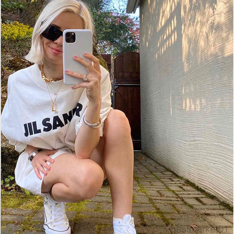 Women's T-shirt 100%cotton Jil Sander Er Chic Letters Printed t Shirt for Women Oversized Summer Tshirts Simple Streetwear Top Fashions, Purple
Women's T-shirt 100%cotton Jil Sander Er Chic Letters Printed t Shirt for Women Oversized Summer Tshirts Simple Streetwear Top Fashions, Purple
