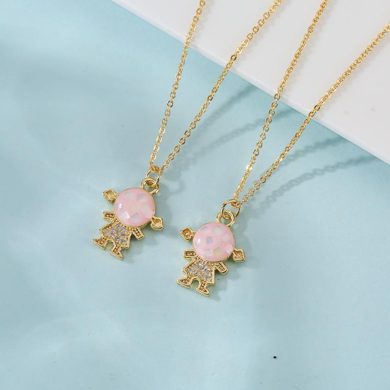 Pendant Necklaces Gold Little Girl Full Diamond Electroplating Micro Inlaid Necklace Men And Women Hip Hop High Quality Jewelry Niche
Pendant Necklaces Gold Little Girl Full Diamond Electroplating Micro Inlaid Necklace Men And Women Hip Hop High Quality Jewelry Niche