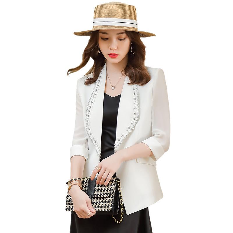 Women' Suits & Blazers White Blazer Women' Autumn Thin Fashion Casual Suit With Seven Sleeves Women JacketWomen
Women' Suits & Blazers White Blazer Women' Autumn Thin Fashion Casual Suit With Seven Sleeves Women JacketWomen