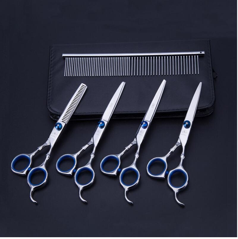 Dog Grooming Pet Scissors Grooming Tool Set Decoration Hair Shears Curved Cat Shearing Hairdressing Supplies