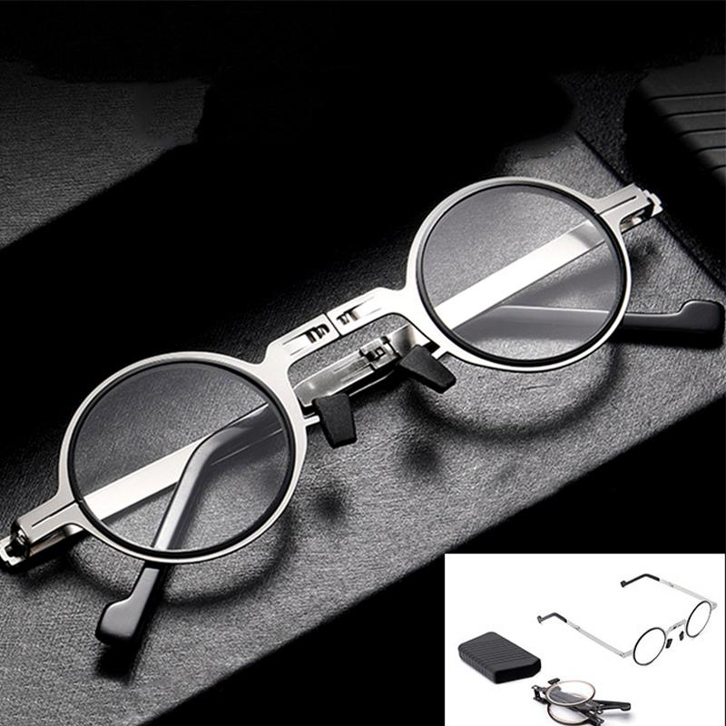 Sunglasses Folding Reading Glasses Men Women Portable Metal Ultra Thin Round Presbyopic With Case Anti-blue Light 1.5Sunglasses
Sunglasses Folding Reading Glasses Men Women Portable Metal Ultra Thin Round Presbyopic With Case Anti-blue Light 1.5Sunglasses
