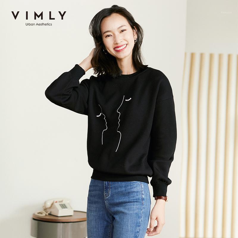 Women' Hoodies & Sweatshirts Vimly Sweatshirt For Women 2022 Winter Casual O Neck Print Loose Thicken Warm Female Pullover Sudaderas F3975, Black
Women' Hoodies & Sweatshirts Vimly Sweatshirt For Women 2022 Winter Casual O Neck Print Loose Thicken Warm Female Pullover Sudaderas F3975, Black