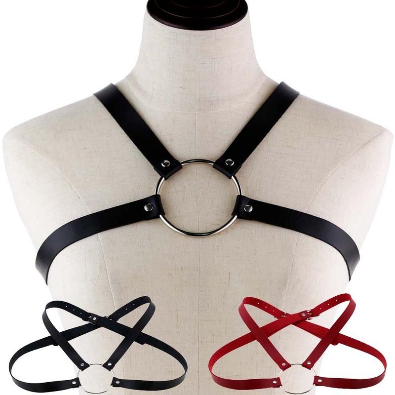 Belts Punk Gothic Vintage Harness Bondage Cage Corset Body Leather Bra Necklace For Women Man Fashion Cosplay Torques Jewelry, White
Belts Punk Gothic Vintage Harness Bondage Cage Corset Body Leather Bra Necklace For Women Man Fashion Cosplay Torques Jewelry, White