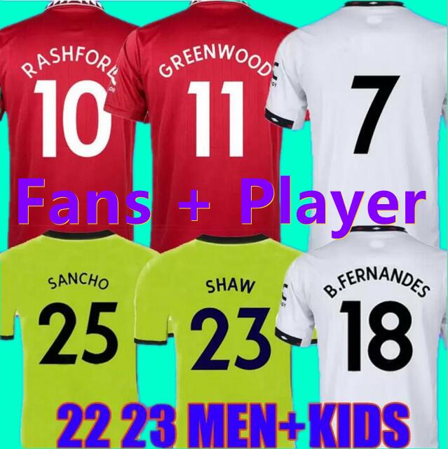 22 23 SANCHO soccer jerseys PLAYER #7 Fans Player version MANS UTDS MARTIAL B. FERNANDES LINGARD RASHFORD GREENWOOD Manchester football shirt 2022 2023 Men kids kit set, 2010 away
22 23 SANCHO soccer jerseys PLAYER #7 Fans Player version MANS UTDS MARTIAL B. FERNANDES LINGARD RASHFORD GREENWOOD Manchester football shirt 2022 2023 Men kids kit set, 2010 away