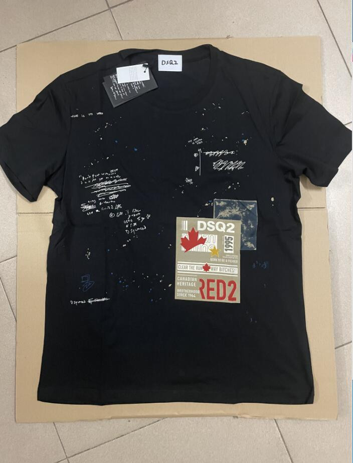 DSQ2 Men's T-Shirts luxury Designer Print Letter Men Tees Paris Cotton Polos man tops women clothing fashion brand T shirt Asian size M-XXXL &6004
DSQ2 Men's T-Shirts luxury Designer Print Letter Men Tees Paris Cotton Polos man tops women clothing fashion brand T shirt Asian size M-XXXL &6004