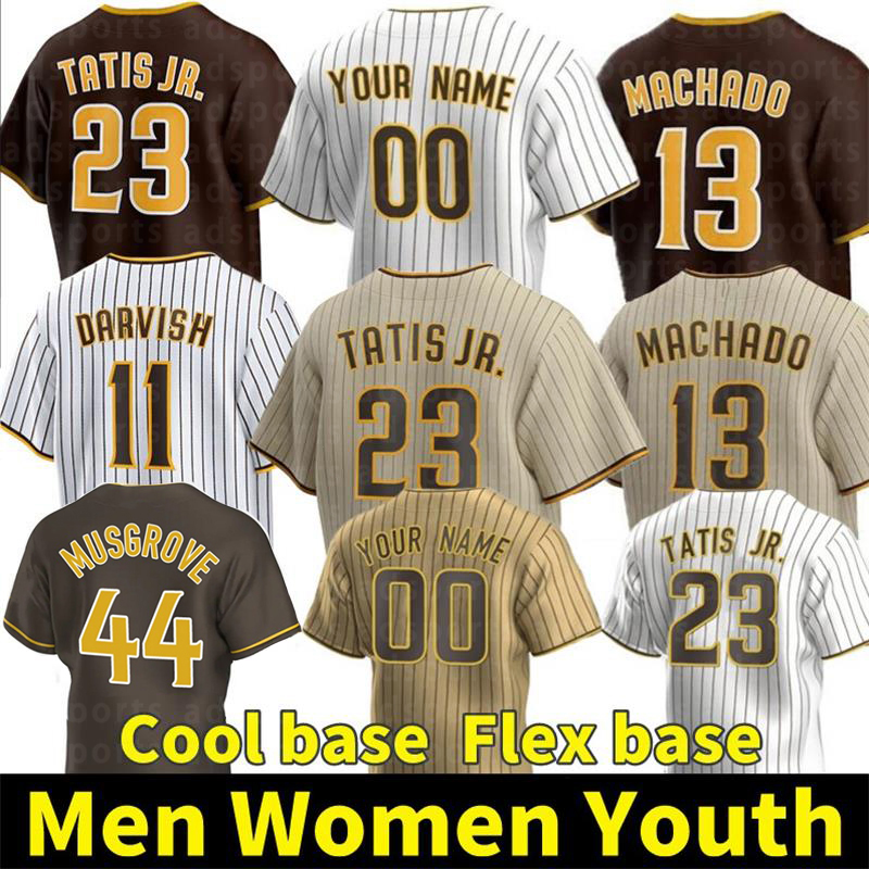 Custom Baseball Jerseys Fernando Tatis Jr. Manny Machado Yu Darvish Trent Grisham Jake Cronenworth Joe Musgrove Ha-Seong Kim Tony Gwynn Wil Myers Eric Hosmer Jersey, Youth color 1
Custom Baseball Jerseys Fernando Tatis Jr. Manny Machado Yu Darvish Trent Grisham Jake Cronenworth Joe Musgrove Ha-Seong Kim Tony Gwynn Wil Myers Eric Hosmer Jersey, Youth color 1
