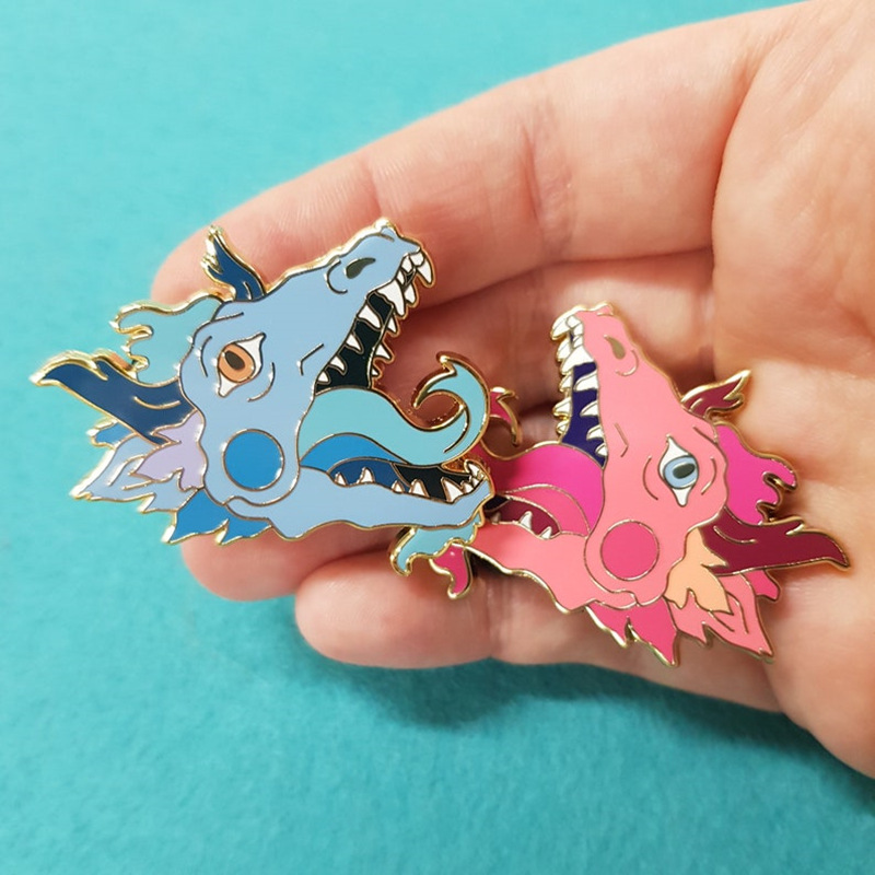 Cartoon Anime Blue Pink Dragon Head Embossed Badge Enamel Brooch Couple Backpack Lapel PinCreative Party Brooch Jewelry Gift
Cartoon Anime Blue Pink Dragon Head Embossed Badge Enamel Brooch Couple Backpack Lapel PinCreative Party Brooch Jewelry Gift