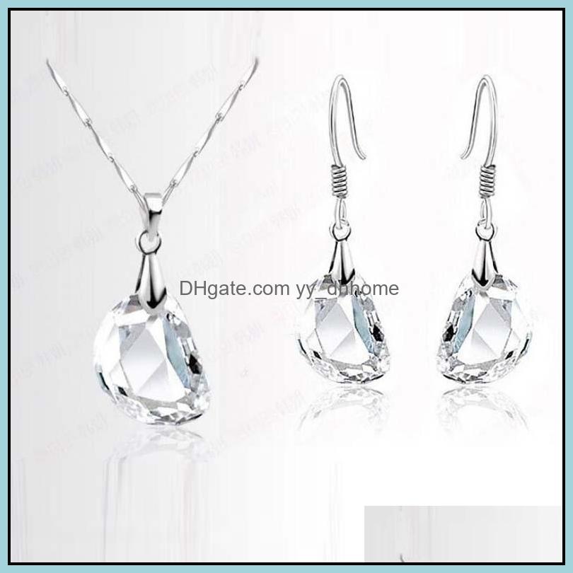 Earrings Necklace Jewelry Sets Sier Crystal Pendants Necklaces Set For Wedding Party Fashion Wholesale 0045Wh Drop Delivery 2021 Muvfy, Transparent
Earrings Necklace Jewelry Sets Sier Crystal Pendants Necklaces Set For Wedding Party Fashion Wholesale 0045Wh Drop Delivery 2021 Muvfy, Transparent