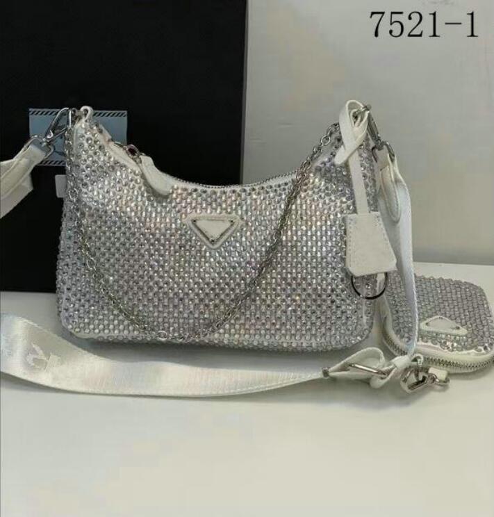 2022 luxury Shoulder Bags lady crossbody wallet purse Nylon Diamonds Cell Phone Pocket handbags Girls tote two item hobos wallets, Black
2022 luxury Shoulder Bags lady crossbody wallet purse Nylon Diamonds Cell Phone Pocket handbags Girls tote two item hobos wallets, Black