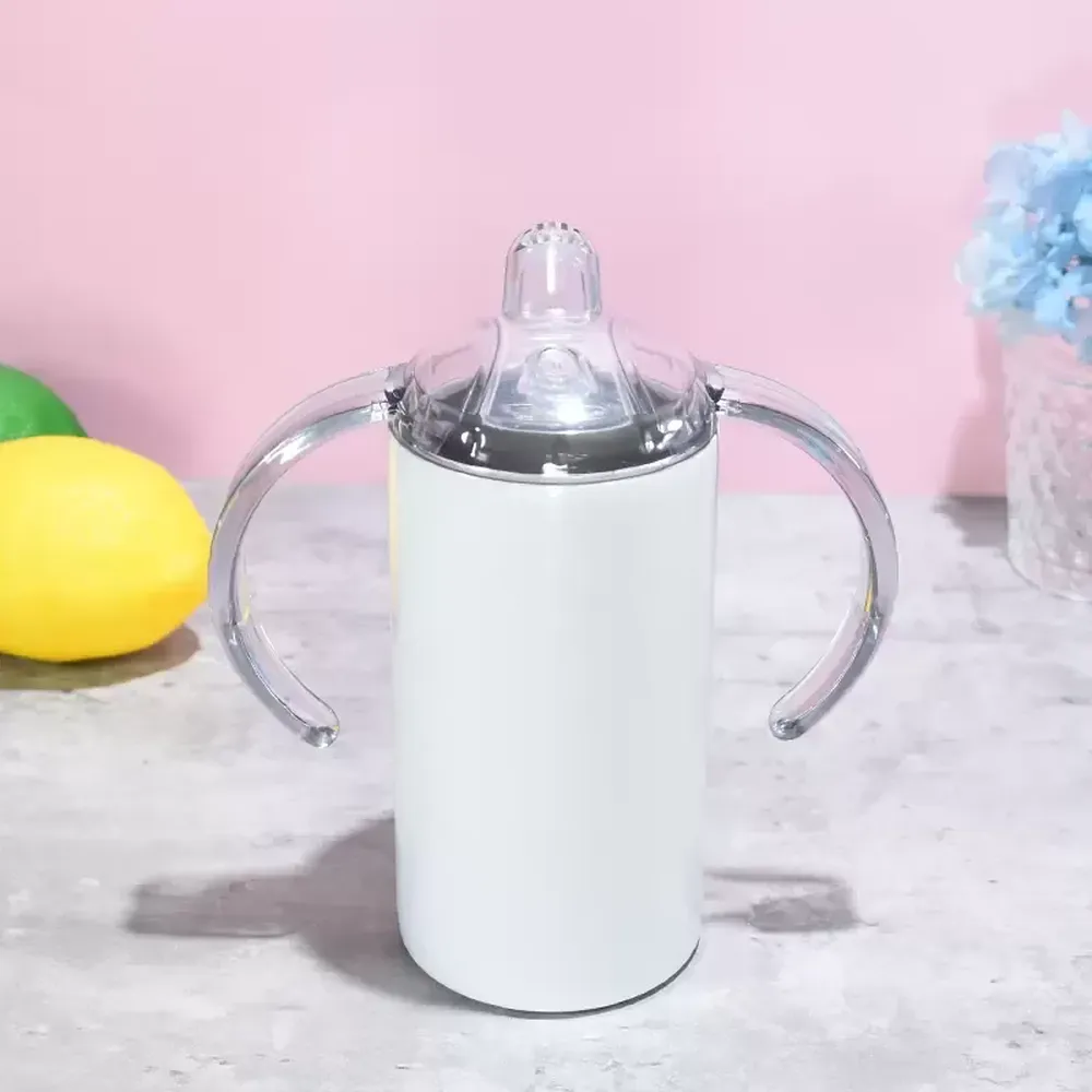 12oz Sublimation Sippy Tumblers Stainless Steel Insulated Straight Cups with two Waterproof Handles lids For Kids Wholesale
12oz Sublimation Sippy Tumblers Stainless Steel Insulated Straight Cups with two Waterproof Handles lids For Kids Wholesale