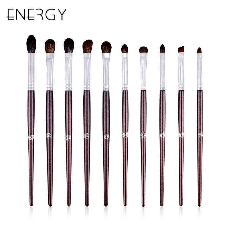 NXY Makeup Brushes Energy Eye Handmade Nature Hair shadow Brush Set for Blending Shading lash Liner brow Kit 0406