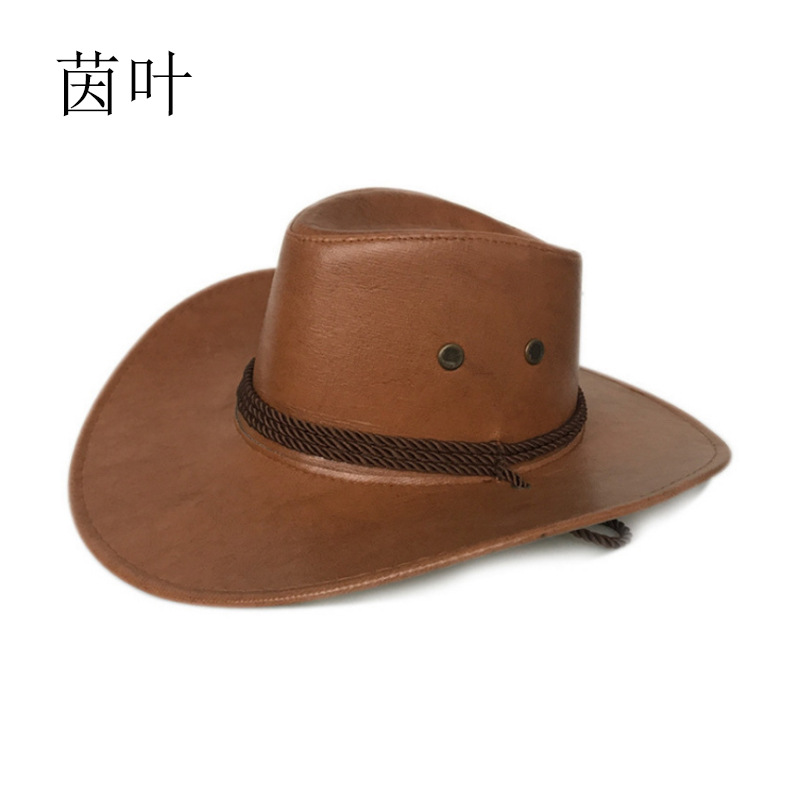 American Western Cowboy Hat Imitation Leather Glossy Hat Men Women Outdoor Leisure Horse Riding Traveling-Cap Knights Cap, Khaki
American Western Cowboy Hat Imitation Leather Glossy Hat Men Women Outdoor Leisure Horse Riding Traveling-Cap Knights Cap, Khaki