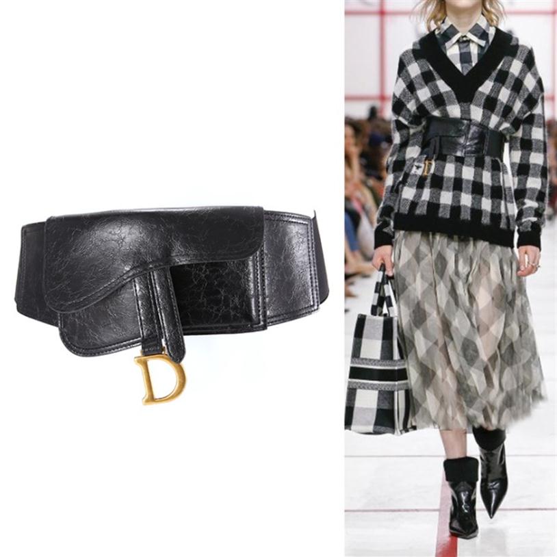 runway designer fashion PU leather black belt letter D elastic stretch waistband pocket wide dress belts Girdl women chic352T
runway designer fashion PU leather black belt letter D elastic stretch waistband pocket wide dress belts Girdl women chic352T
