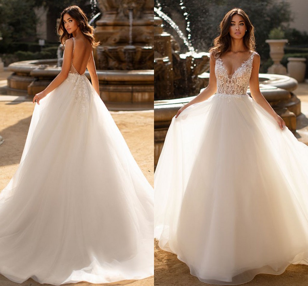 Sexy Lace Wedding Dress 2022 Appliques Beach Boho Bride Dresses Vestido De Noiva Backless Wedding Gowns Custom Made Robe Mariage, White
Sexy Lace Wedding Dress 2022 Appliques Beach Boho Bride Dresses Vestido De Noiva Backless Wedding Gowns Custom Made Robe Mariage, White