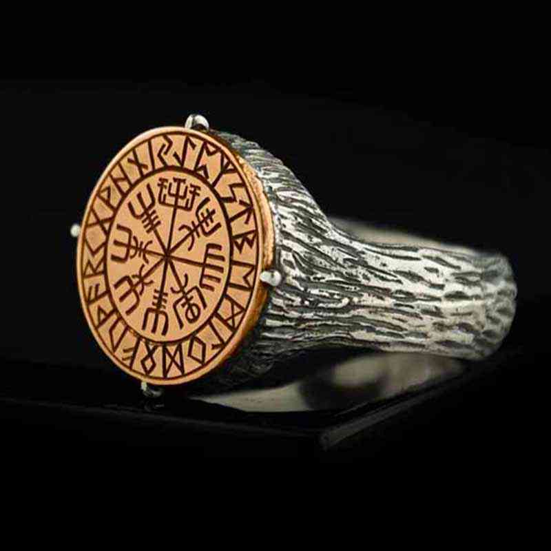Dropshipping Gothic Style Nordic Mythological Compass Silvery Gold Viking Ring Luxury Personality Loki for Men Gift Anel
Dropshipping Gothic Style Nordic Mythological Compass Silvery Gold Viking Ring Luxury Personality Loki for Men Gift Anel